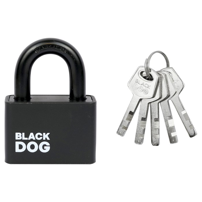 ocelový visací zámek RV.BLACKDOG.50
